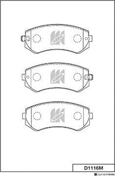 MK Kashiyama D1116M - Jarrupala, levyjarru inparts.fi