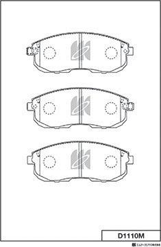 MK Kashiyama D1110M - Jarrupala, levyjarru inparts.fi