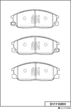 MK Kashiyama D11115MH - Jarrupala, levyjarru inparts.fi