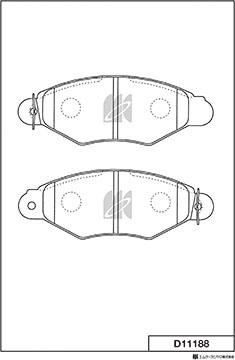 MK Kashiyama D11188 - Jarrupala, levyjarru inparts.fi