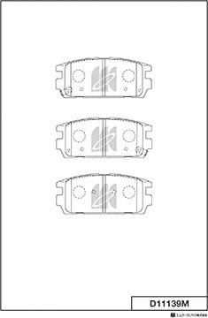 MK Kashiyama D11139M - Jarrupala, levyjarru inparts.fi