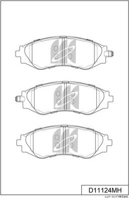 MK Kashiyama D11124MH - Jarrupala, levyjarru inparts.fi