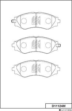 MK Kashiyama D11124M - Jarrupala, levyjarru inparts.fi