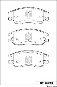 MK Kashiyama D11173MH - Jarrupala, levyjarru inparts.fi