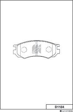 MK Kashiyama D1184 - Jarrupala, levyjarru inparts.fi