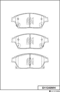 MK Kashiyama D11349MH - Jarrupala, levyjarru inparts.fi