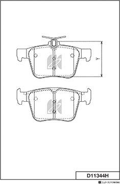 MK Kashiyama D11344H - Jarrupala, levyjarru inparts.fi