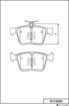 MK Kashiyama D11342H - Jarrupala, levyjarru inparts.fi