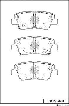 MK Kashiyama D11355MH - Jarrupala, levyjarru inparts.fi