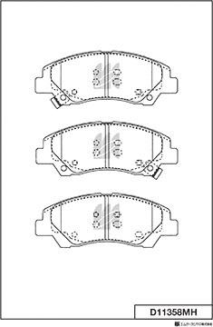 MK Kashiyama D11358MH - Jarrupala, levyjarru inparts.fi