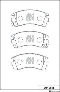 MK Kashiyama D1136M - Jarrupala, levyjarru inparts.fi