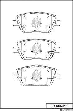 MK Kashiyama D11302MH - Jarrupala, levyjarru inparts.fi