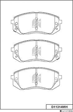 MK Kashiyama D11314MH - Jarrupala, levyjarru inparts.fi