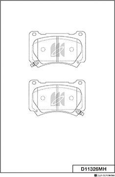 MK Kashiyama D11326MH - Jarrupala, levyjarru inparts.fi