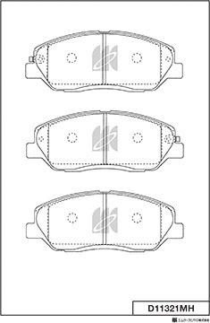 MK Kashiyama D11321MH - Jarrupala, levyjarru inparts.fi