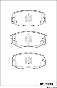 MK Kashiyama D11299MH - Jarrupala, levyjarru inparts.fi