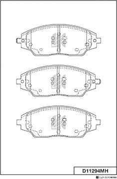 MK Kashiyama D11294MH - Jarrupala, levyjarru inparts.fi