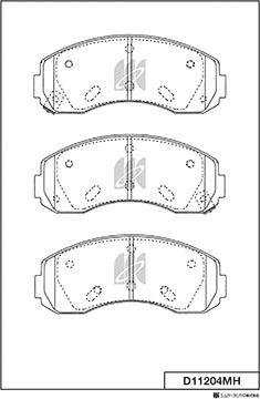 MK Kashiyama D11204MH - Jarrupala, levyjarru inparts.fi