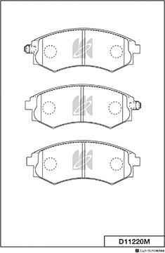 MK Kashiyama D11220M - Jarrupala, levyjarru inparts.fi