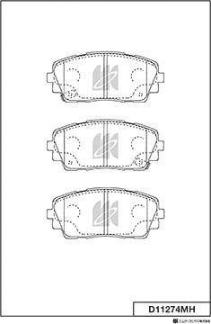 MK Kashiyama D11274MH - Jarrupala, levyjarru inparts.fi