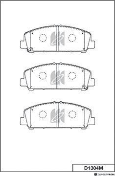 MK Kashiyama D1304M - Jarrupala, levyjarru inparts.fi