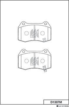 MK Kashiyama D1307M - Jarrupala, levyjarru inparts.fi