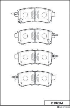 MK Kashiyama D1329M - Jarrupala, levyjarru inparts.fi