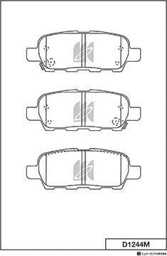 MK Kashiyama D1244M - Jarrupala, levyjarru inparts.fi