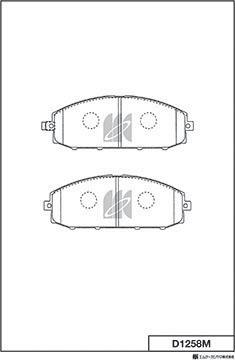 MK Kashiyama D1258M - Jarrupala, levyjarru inparts.fi