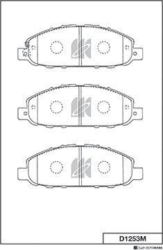 MK Kashiyama D1253M - Jarrupala, levyjarru inparts.fi