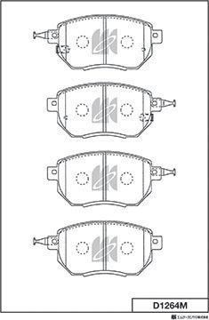 MK Kashiyama D1264M - Jarrupala, levyjarru inparts.fi