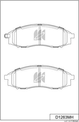 MK Kashiyama D1263MH - Jarrupala, levyjarru inparts.fi