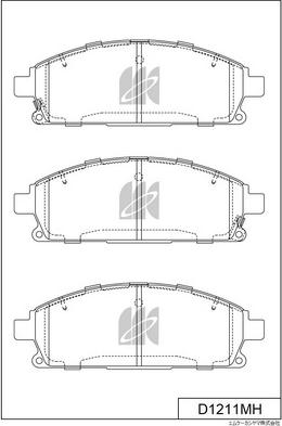 MK Kashiyama D1211MH - Jarrupala, levyjarru inparts.fi