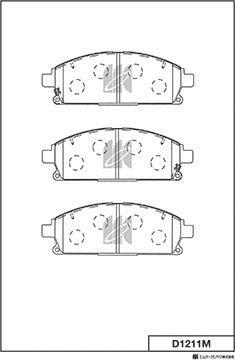 MK Kashiyama D1211M - Jarrupala, levyjarru inparts.fi