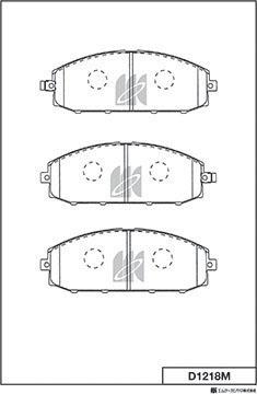 MK Kashiyama D1218M - Jarrupala, levyjarru inparts.fi