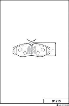 MK Kashiyama D1213 - Jarrupala, levyjarru inparts.fi