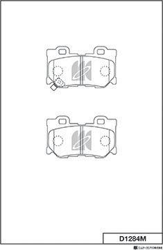 MK Kashiyama D1284M - Jarrupala, levyjarru inparts.fi