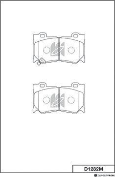 MK Kashiyama D1282M - Jarrupala, levyjarru inparts.fi