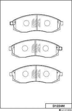 MK Kashiyama D1224M - Jarrupala, levyjarru inparts.fi