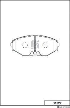 MK Kashiyama D1222 - Jarrupala, levyjarru inparts.fi