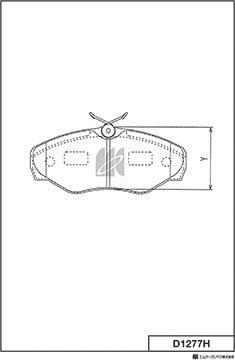 MK Kashiyama D1277H - Jarrupala, levyjarru inparts.fi