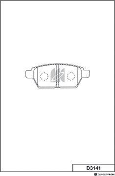 MK Kashiyama D3141 - Jarrupala, levyjarru inparts.fi