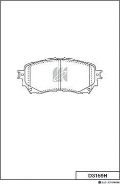 MK Kashiyama D3159H - Jarrupala, levyjarru inparts.fi