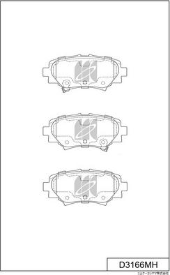 MK Kashiyama D3166MH - Jarrupala, levyjarru inparts.fi