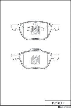 MK Kashiyama D3128H - Jarrupala, levyjarru inparts.fi