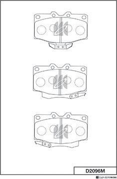 MK Kashiyama D2096M - Jarrupala, levyjarru inparts.fi