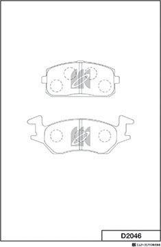 MK Kashiyama D2046 - Jarrupala, levyjarru inparts.fi