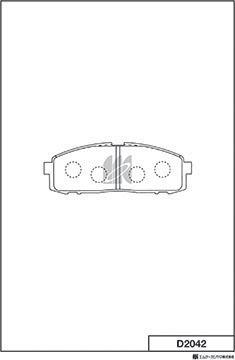 MK Kashiyama D2042 - Jarrupala, levyjarru inparts.fi