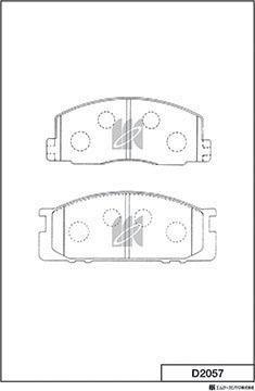 MK Kashiyama D2057 - Jarrupala, levyjarru inparts.fi