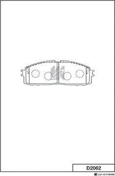 MK Kashiyama D2062 - Jarrupala, levyjarru inparts.fi